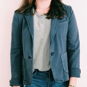 Blue-Grey Cotton Blazer